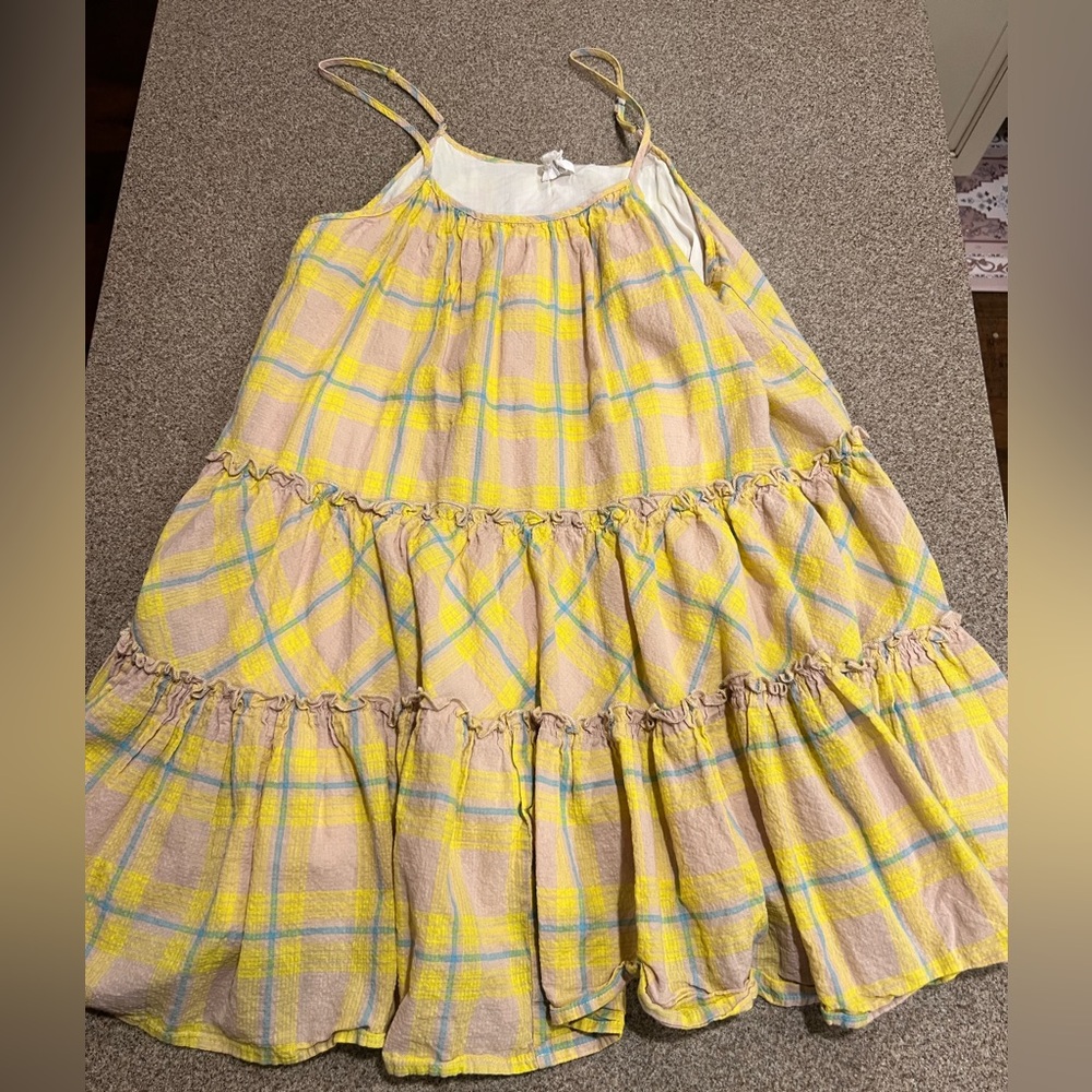 Vibrant Plaid A-Line Babydoll Dress